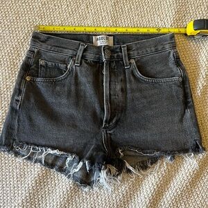 AGOLDE BUTTON FRONT JEAN SHORTS
